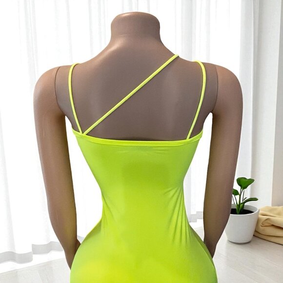 V Neck Long Midi Bodycon Dress - Picture 3 of 8